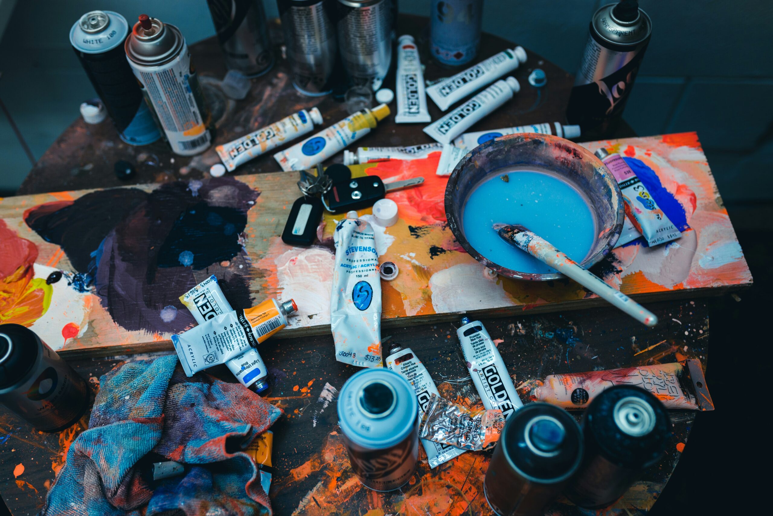 Pile of discarded plastic bike components polluting nature